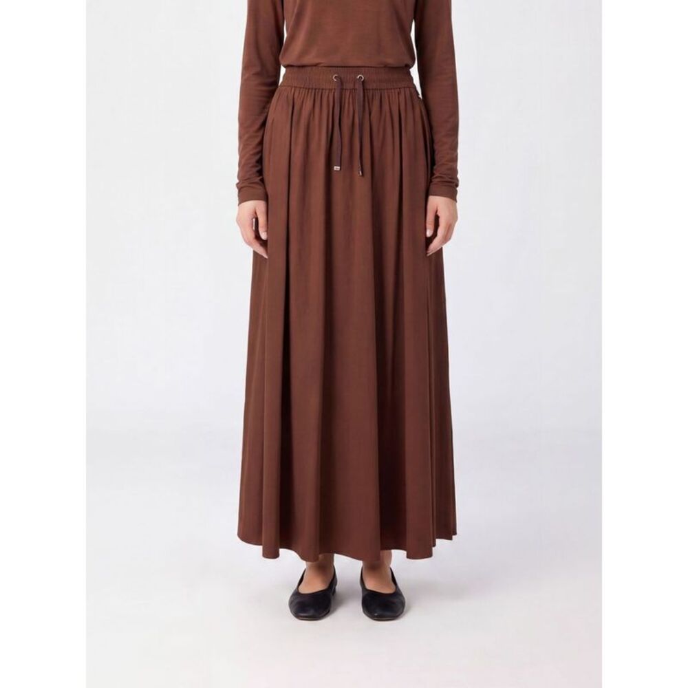 Herno Women A-Line Midi Jersey Skirt Herno With High Elasticated Waist